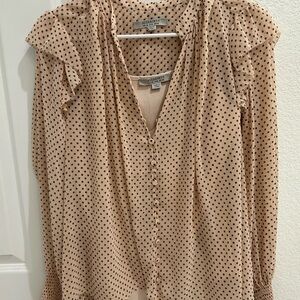 ALLSAINTS
Lara Dot Print Shirt In Rosewater Pink